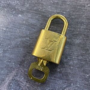 Authentic Louis Vuitton Brass Padlock with Key #308 – Made in France